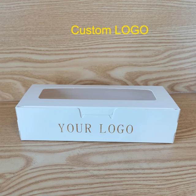 5/10 db Átlátszó Ablakcsomagoló Dobozok Candy Desszert Sütő Sütemény Esküvői Születésnapi Keresztelés Party Egyedi Logó Ajándékdoboz - Image 2