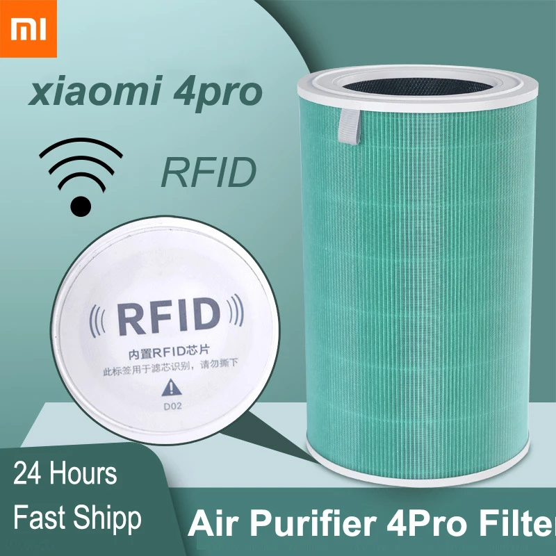 Purificador de ar Xiaomi mi com Filtro Hepa Purificador de ar 4pro Chip Rfid