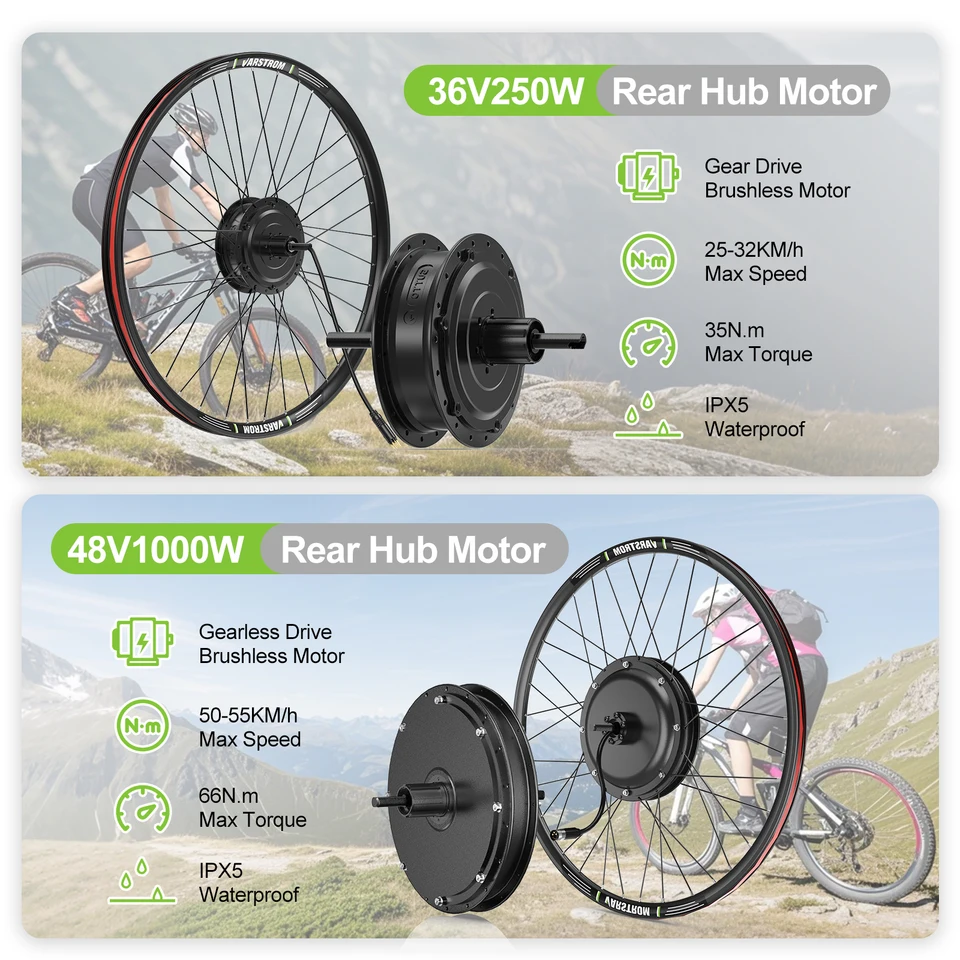 bafang 電動ホイール　36v-48v Bafang-電動自転車電動ホイール,12スピード,モデルG060,g062,36V,48V