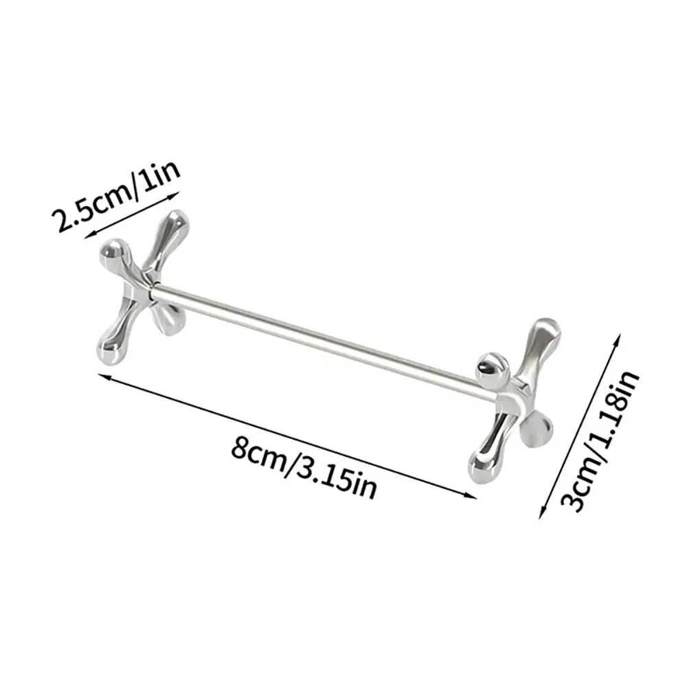 1Pcs Durable Plum Shape Chopstick Holder Stainless Steel Metal Tableware Stand Chopsticks Rack Art Craft Table Decoration