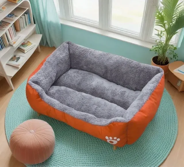 Classical pet Mat Fashion Dog Kennel Bed House Breathable Cotton Soft Cat Nest Dog Warm Bed for Small Medium Dog 5