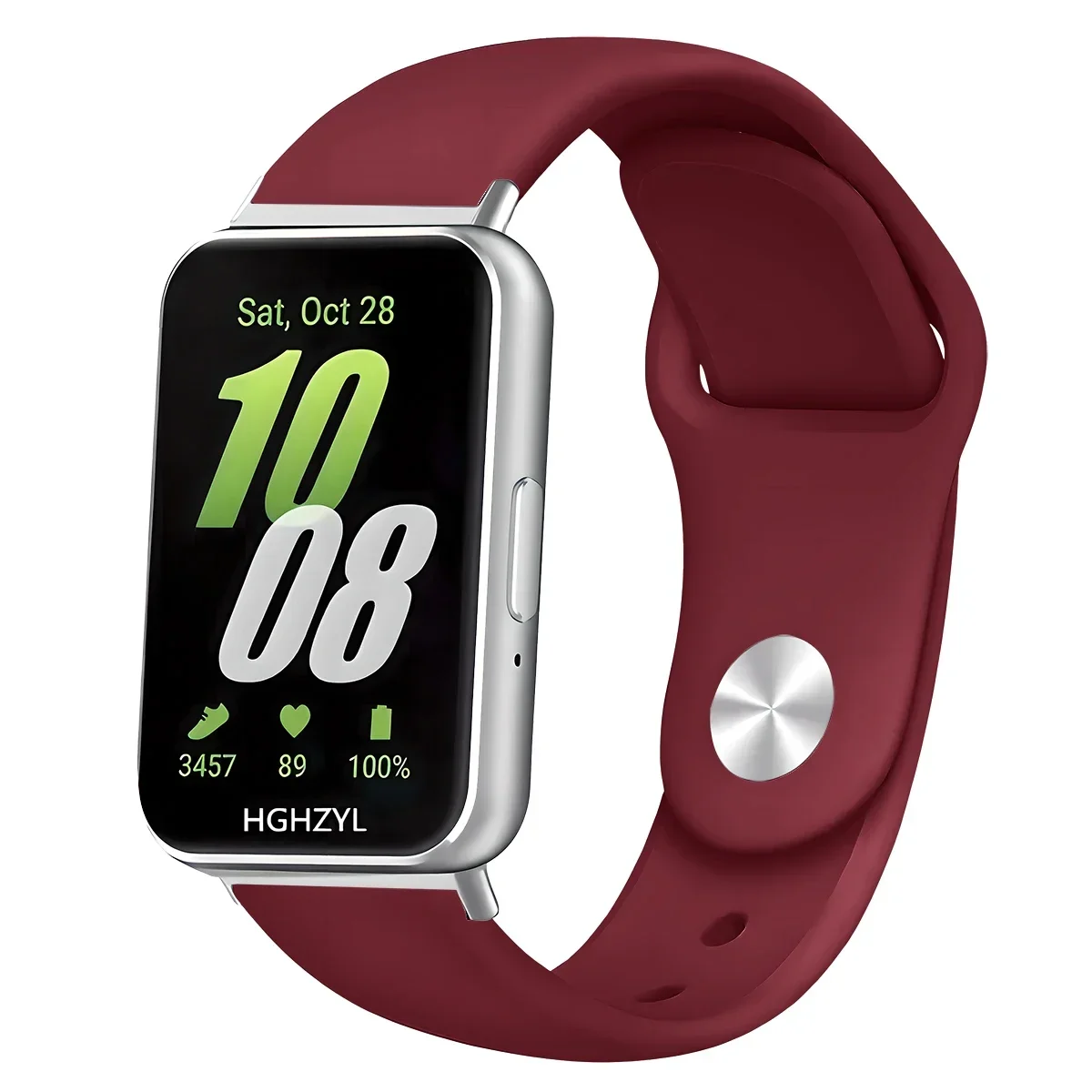 Silicone Sport Strap for Fitness Tracker - Replacement Watchband Accessory