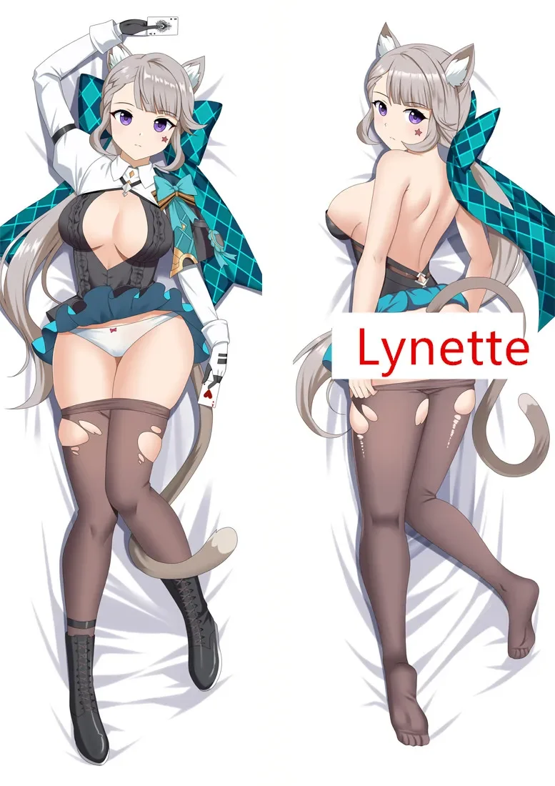 

Новинка 2024, дневная Обложка Genshin Impact Lynette Dakimakura Waifu, обнимающая подушка для тела, детские подарки на Рождество