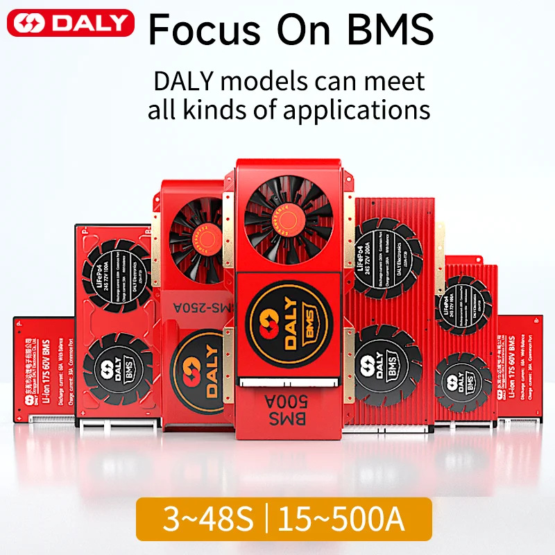 Фото Балансировочная плата Daly Bms Li-Ion LiFePO4 BMS 3S 4S 5S 6S 7S 10S 12S 13S 14S 15S 16S 20S 24S 12V 24v 40A 36v 48v 60v аккумулятор 18650 №4