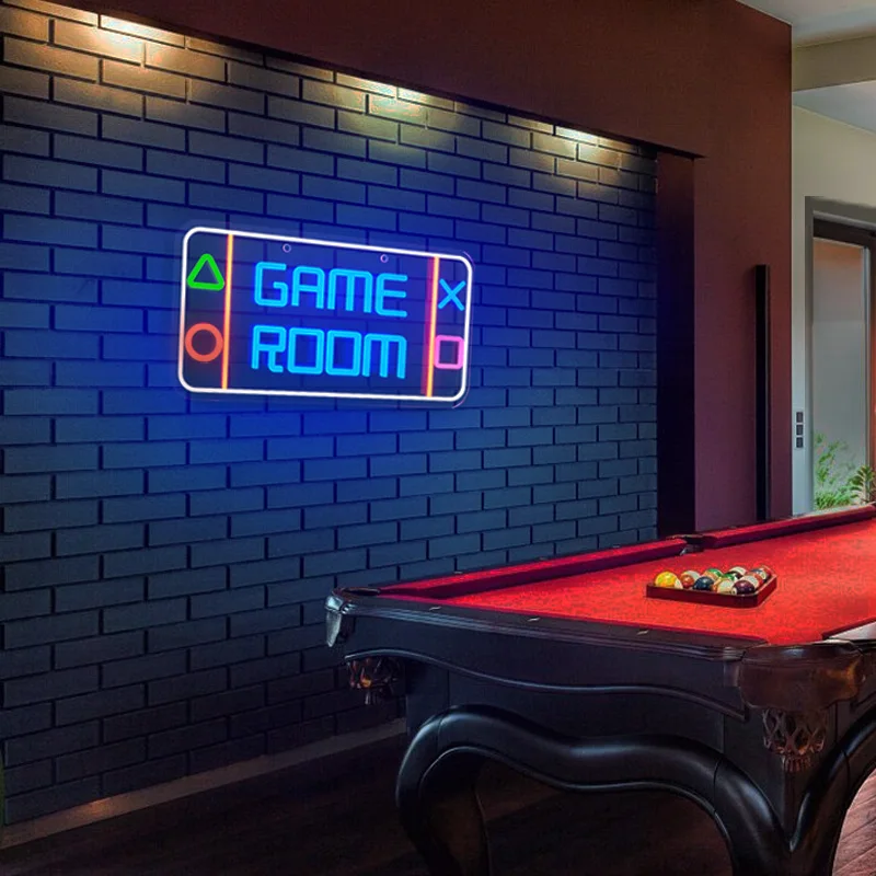 Led Game Room Neon Signs Dimmable Neon Lights for Bedroom Wall Gaming Decor Room Decor Boys Teen Kids Gifts Party Decorations