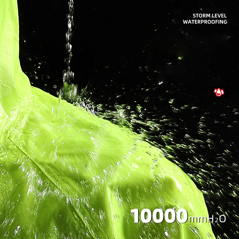 남녀공용 반사 재킷 세트, 방수 방풍 비옷, 반사 바지, 세트 자전거 의류