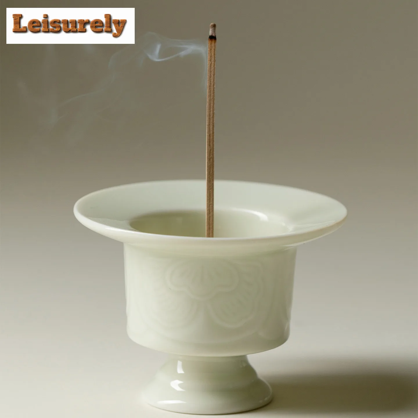 Little Bean Cyan Incense Holder Retro Mist Smoking Steamers Incense Burners Aromatherapy Censer Tea Items Accessories Ornaments