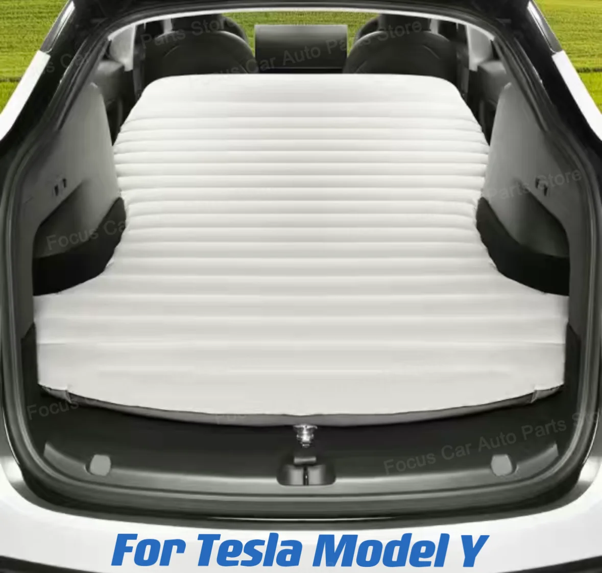 

For Tesla Model Y Portable Camping Mattress Trunk Inflatable Bed Flocking Surface Foldable Air Bed Air Pump and Storage Bag