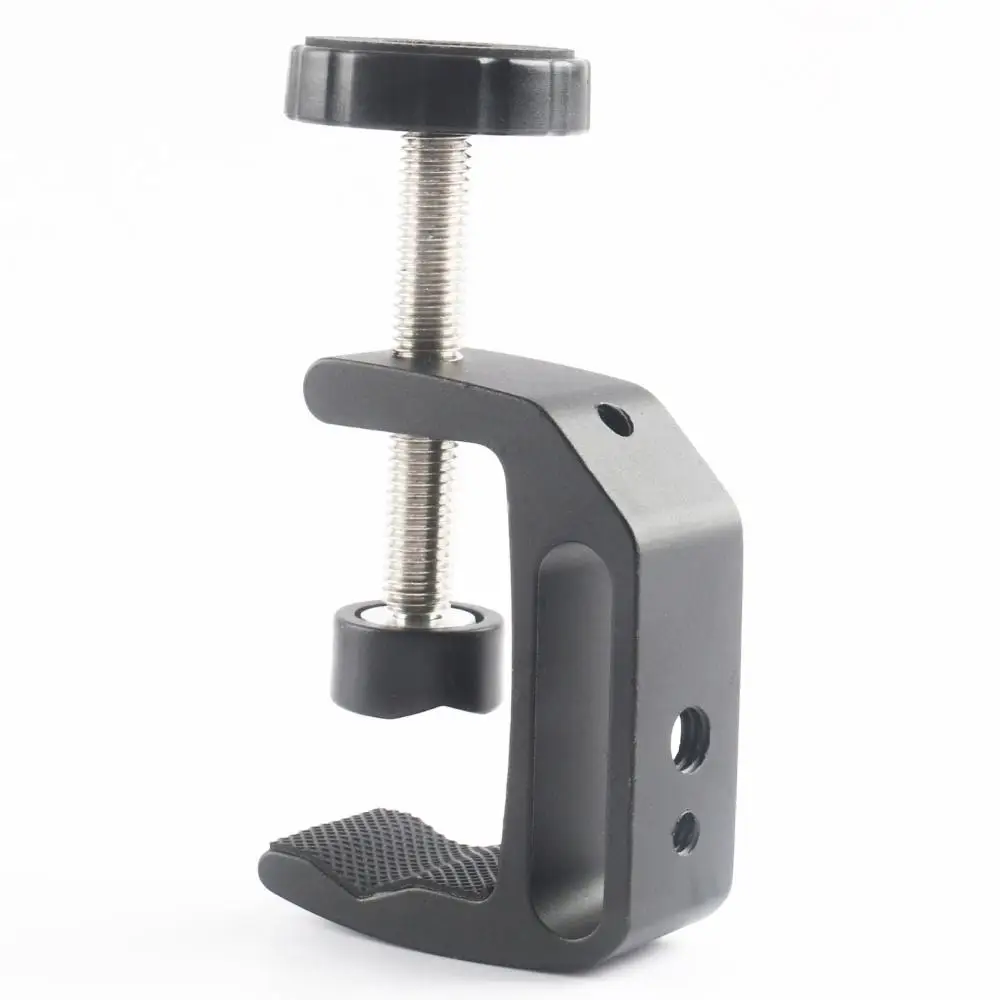 Universal C-Clamp with 1/4 3/8 Screw Hole Bracket Camera Tripod Accessories