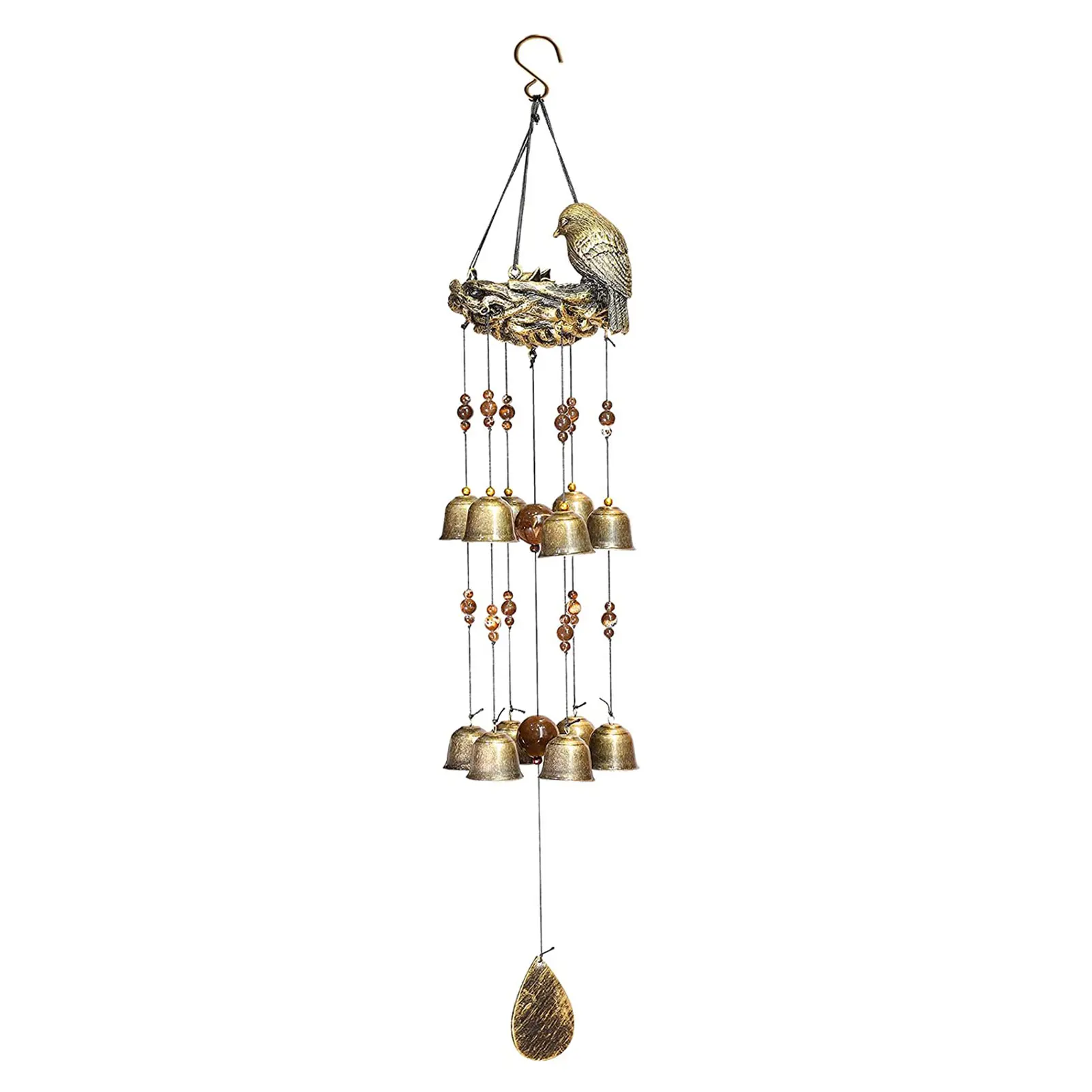 Vintage Bird Nest Wind Chime Outdoor Windchime Decor For Glory Mother's
