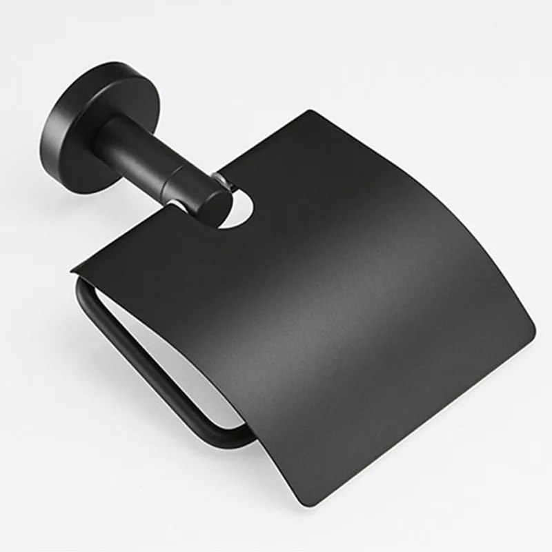 Toilet Tissue Paper holder paper towel holder towel rack toilet paper holder toilet paper rack toilet roll holder paper towel rack Black walnut toilet roll rack Creative solid wood paper towel hook bathroom