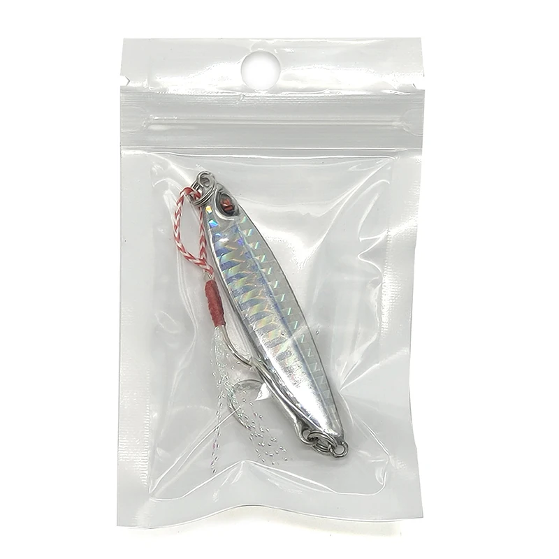 7G/10G/14G/21G/ Laser Micro Jigging Lead 3D Eyes Metal Jig Slow Jigging/Traina Cucchiaio Di Metallo Esca Da Pesca