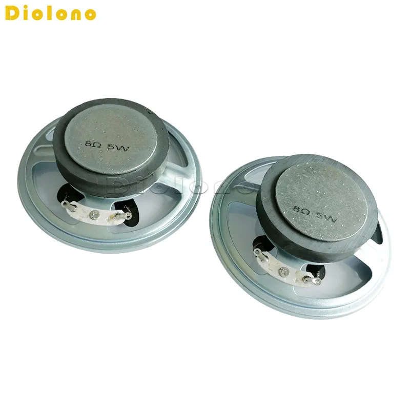 8 Ohm 5W Loudspeaker 76MM 3inch Round Speaker Waterproof Clear Cone Paper Bright Cap 45MM External Magnetic Height 24MM