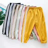 Summer Baby Boy Clothes Casual Children Girls Side Stripe Pants Kid Jogging Sports Patchwork Bottom Kid Fashion Tracksuits 1