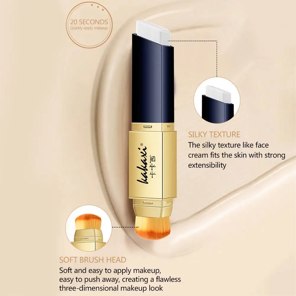 2in1 Foundation Stick Contour Pen Concealer Lasting Waterproof Brightening Covers Dark Circles Spots Acne makeup concealer,waterproof concealer,face concealer,contour stick,face concealer pen