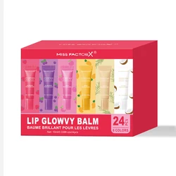 Vibrant Moisturizing Lip Gloss Set - 6 Colors for Nourished, Glossy Lips, Perfect Gift for Women (24pcs  Lip Oil Set)