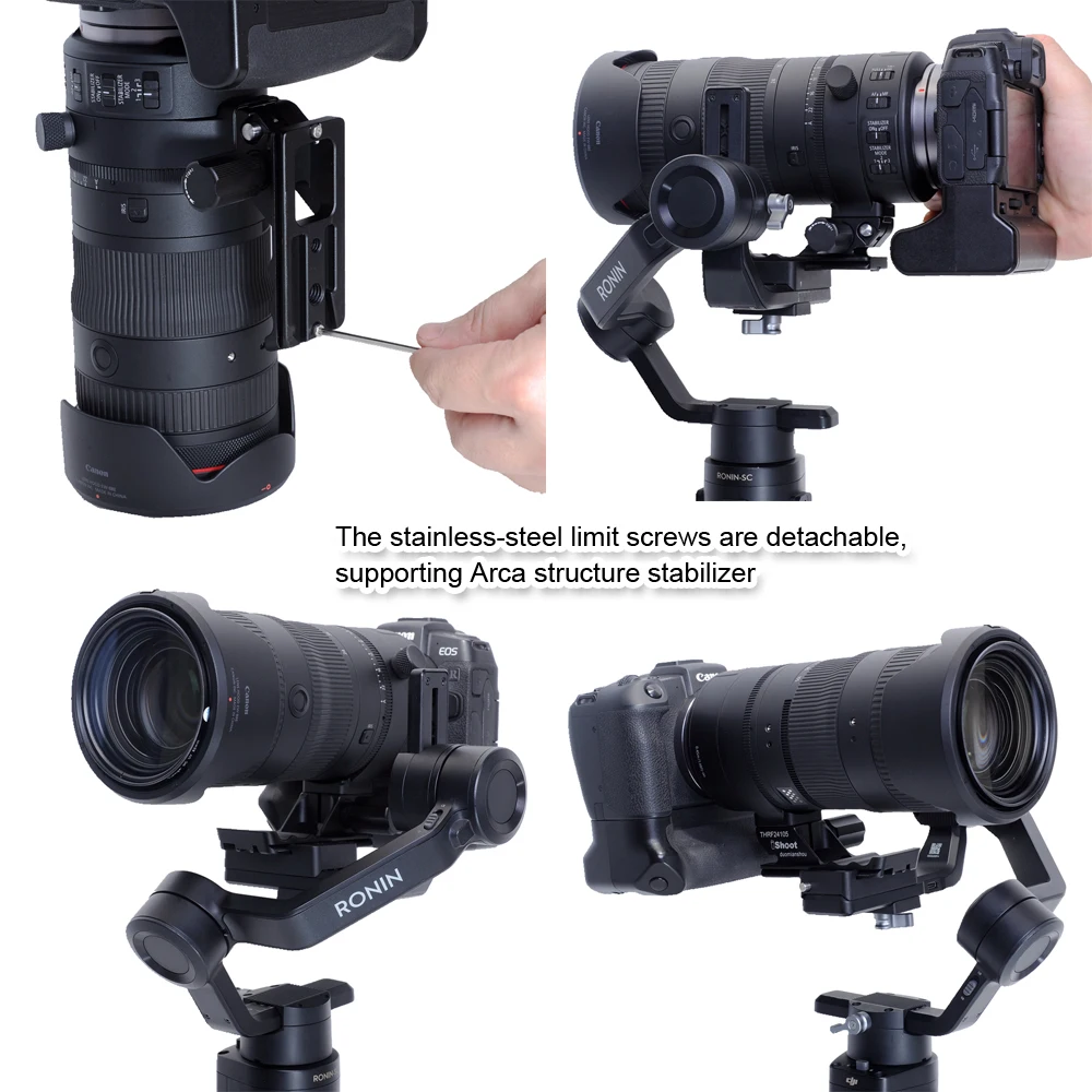 Pied De Rechange Pour Objectif Sony FE 200-600mm F/5.6-6.3 G OSS – Bague Collier Montage Trépied Arca-Swiss, Plaquette Rapide 105 Mm, Aluminium CNC Ultra-Léger