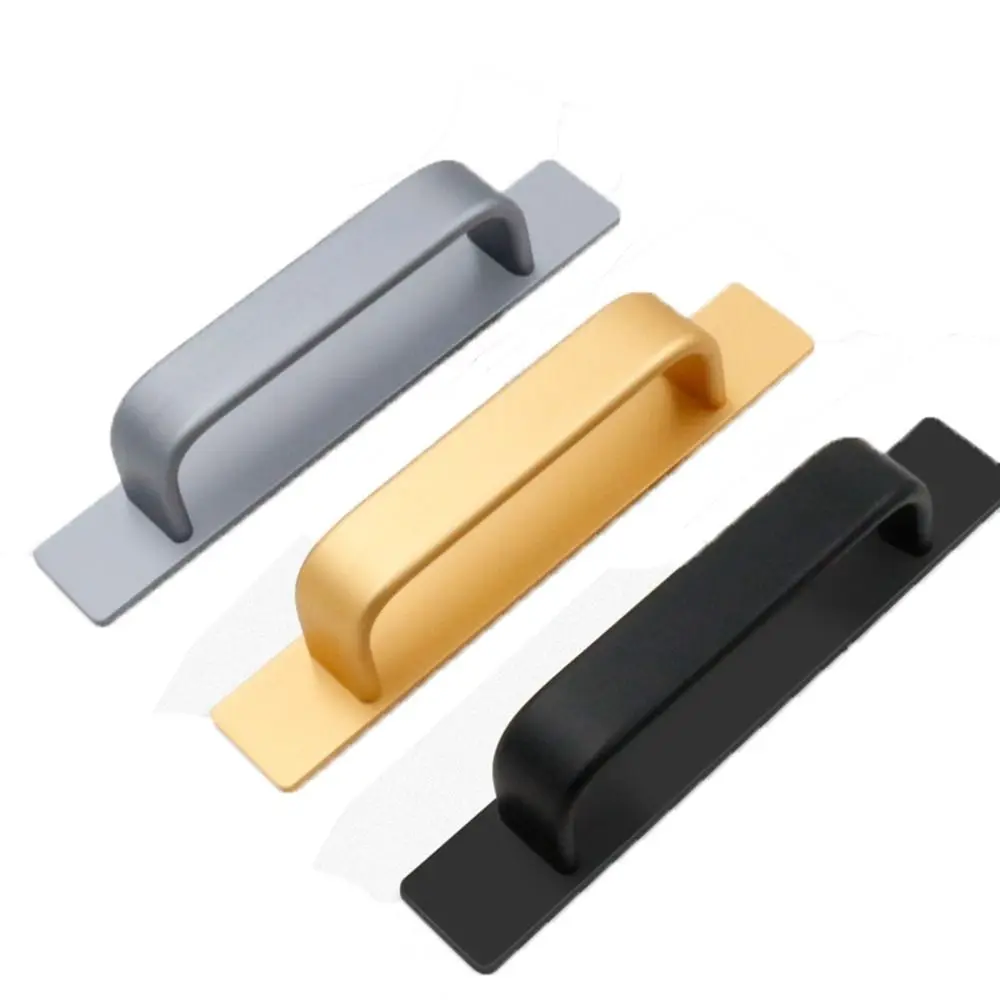 Furniture Handles Self Adhesive Handles Hardware Door Handle Self-Adhesive Modern Door Handlebar Pull Aluminium Alloy Knob Kitchen