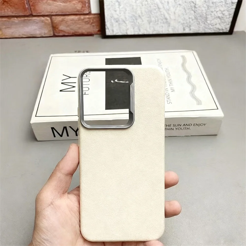 Leather Skin Soft TPU Slim Cover with Camera Protection and Removable Shockproof Design - 400 Lite Series