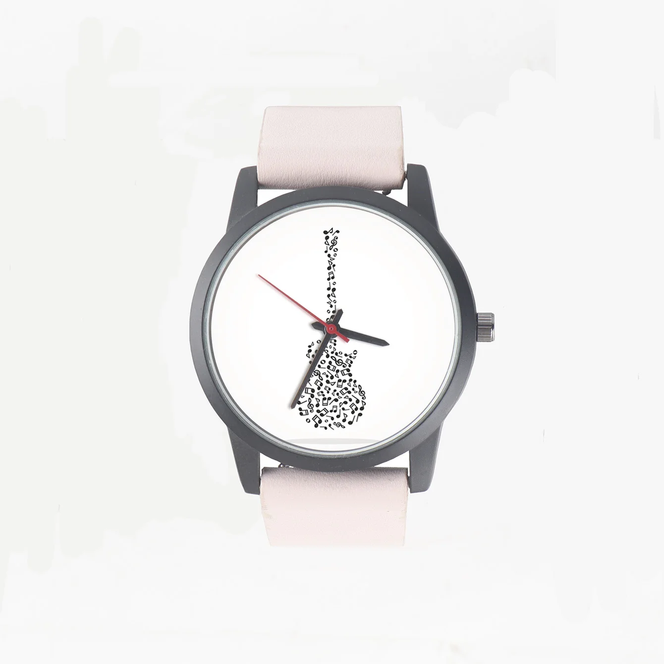 

Quartz Wrist Women's Watch Ladys Girls Musical Note Guitar Design Fashion Leisure Style Gift Souvenir Ornament Festival