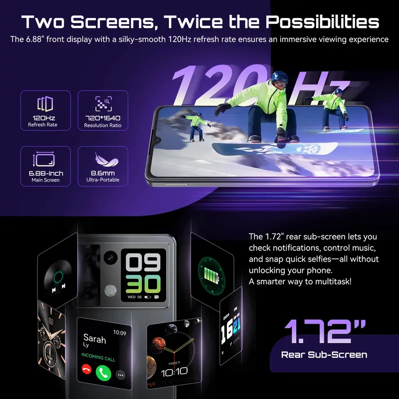 Cubot P90 Smartphone Android G100 Octa-core 2.2GHz Dual Speakers 24GB+256GB Mobile Phone 6.88" 120Hz 64MP 5100mAh Cellphone NFC - Image 3