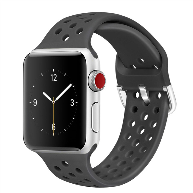 Strap Compatible with Apple watch 44mm 42mm 40mm 38mm Sports breathable replacement strap for iwatch 7 6 5 4 3 SE Band