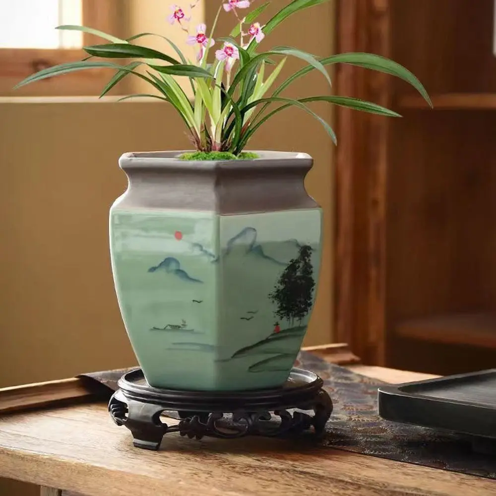 Plastic Flowerpot Base Circular Bonsai Tray Decoration Hotel Office Decor plant saucer plastic plant saucer