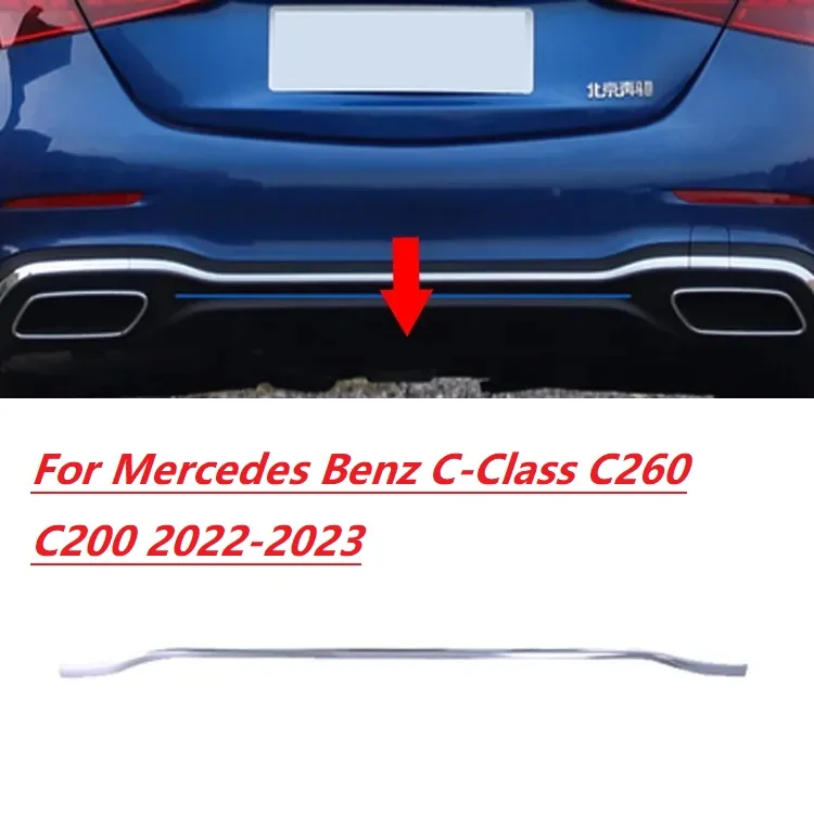 

Декоративная хромированная полоса для заднего бампера Mercedes Benz C-Class C260 C200 2022-2023