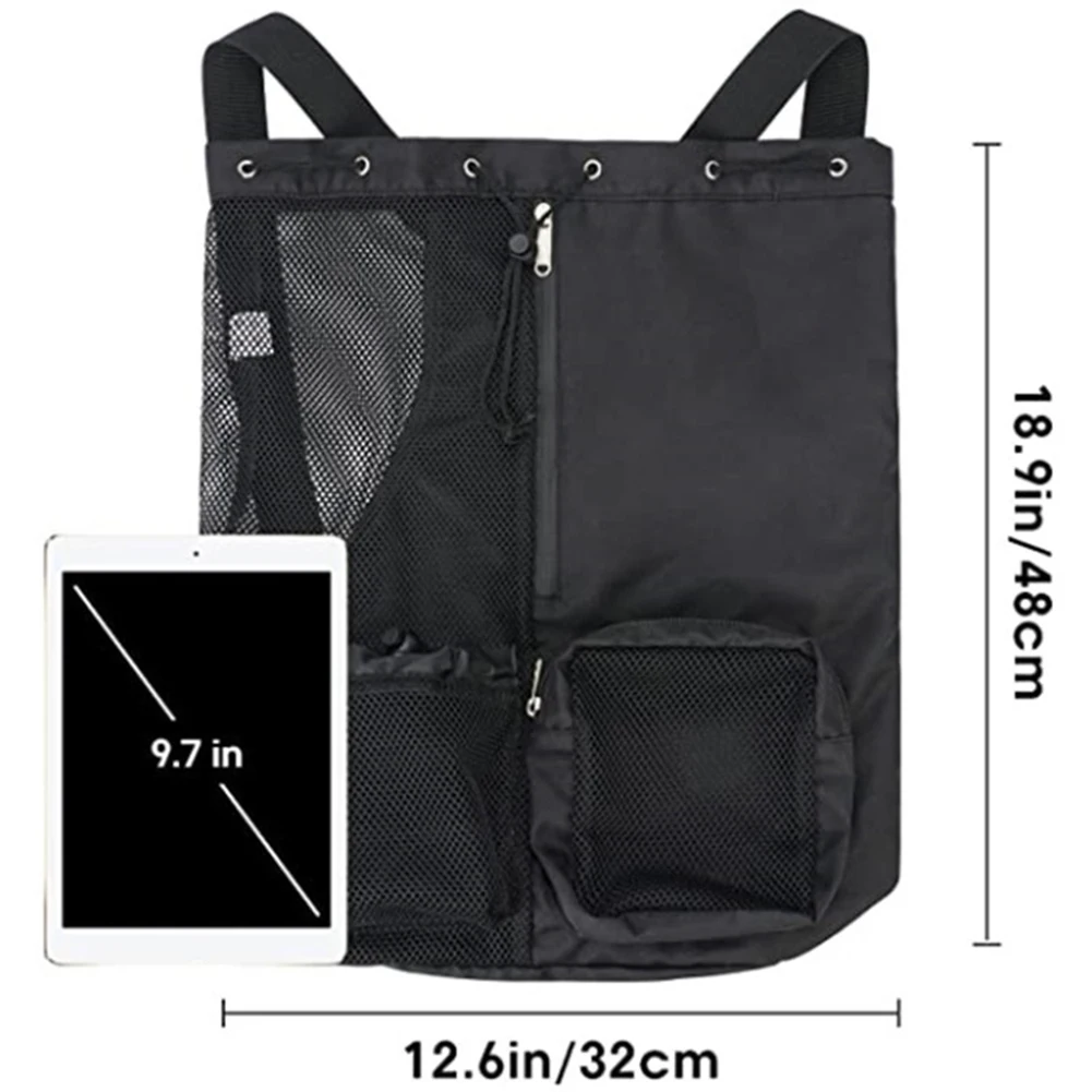 Soccer Ball Backpack Shoulder Soccer Ball Backpacks Drawstring Beach Storage Backpacks Thickened Mesh Lightweight Comfortable for Training Equipment