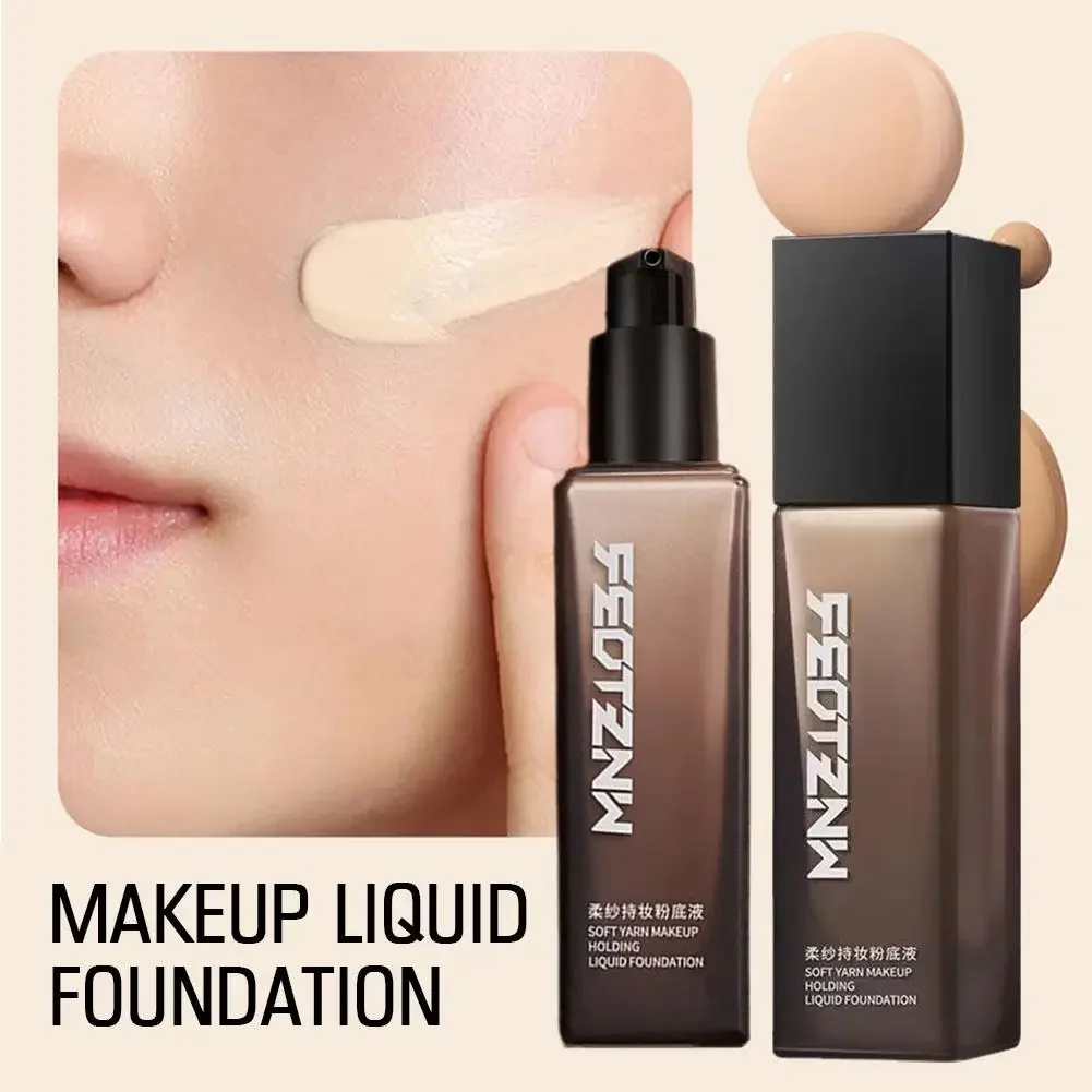 New Feotznw Soft Yarn Makeup Holding Liquid Foundation Matte Concealer Waterproof Moisturizing Air Cushion Facial Cosmetics 4