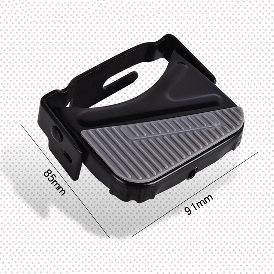 Paire De Repose-pieds Pliables Pour Vélo électrique VTT - Pédales Arrière En Fer Noir (10x8.5cm)
