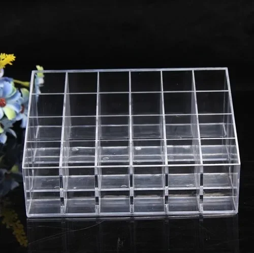 Storage Box Makeup Organizer Jewelry Box Makeup Storage Box Cosmetic Storage Box Jewelry Organizer 24 Grid Lipstick Stand Case