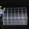 Clear 24 Grid Lipstick Stand Case Makeup Organizer Storage Box Lipstick Display Stand Holder Cosmetic Jewelry Organizer Box 3