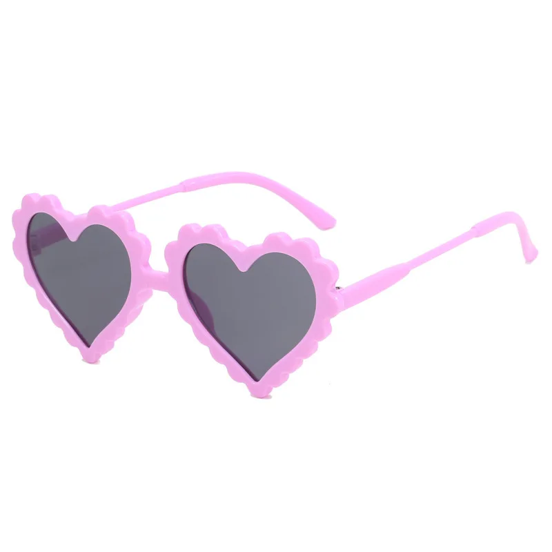 Cute Children's Travel Sunscreen Trend Korean Edition Fashion Irregular Heart Shaped Baby Sunglasses