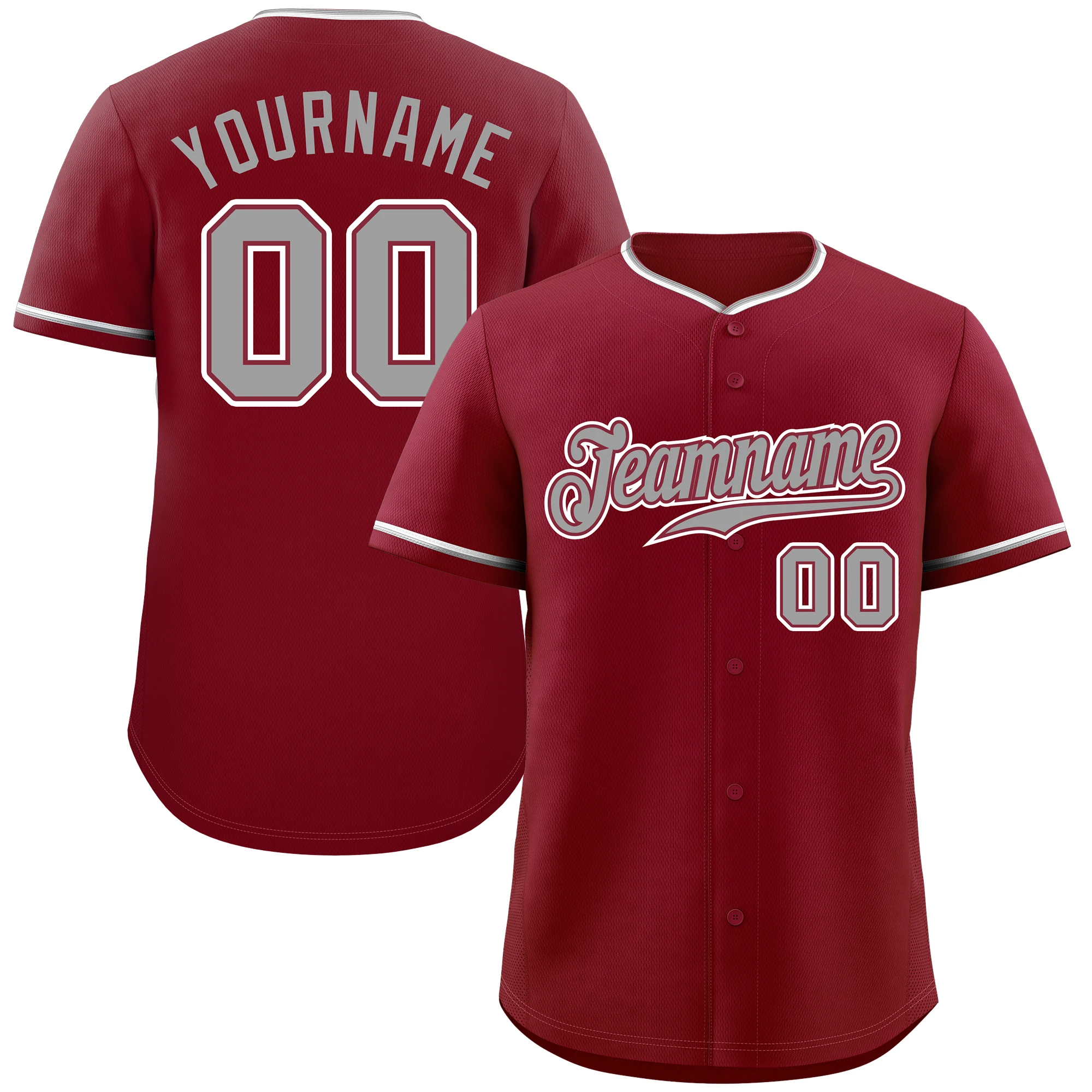 thumbnail image 1 of Camiseta de béisbol de estilo clásico personalizada con letras y números impresos, camiseta deportiva de práctica para adultos, 1 of 5