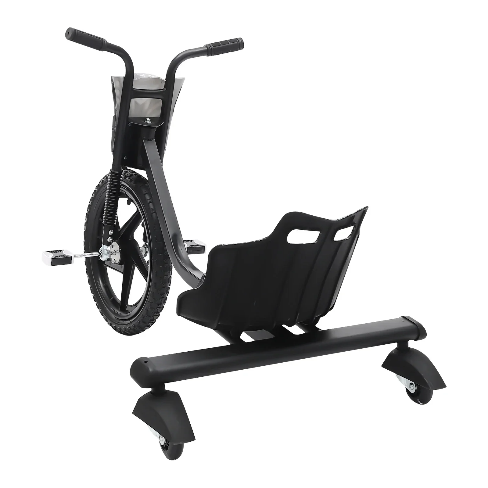 Drift-Scooter, Kinder-Scooter, Drift-Kart, Verstellbarer Sitz, 3-Rad-Drift-Fahrzeug - Geeignet für Kinder ab 6 Jahren, Schwarz – Detail 7