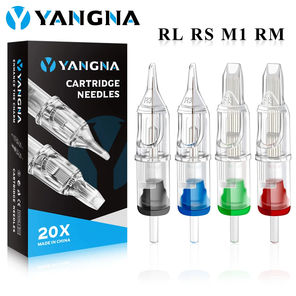 

20PCS Tattoo Cartridge Needle RL/RS/RM/M1 Disposable Sterilized Safety Tattoo Needle Cartridge For Tattoo Machine Pen Supply