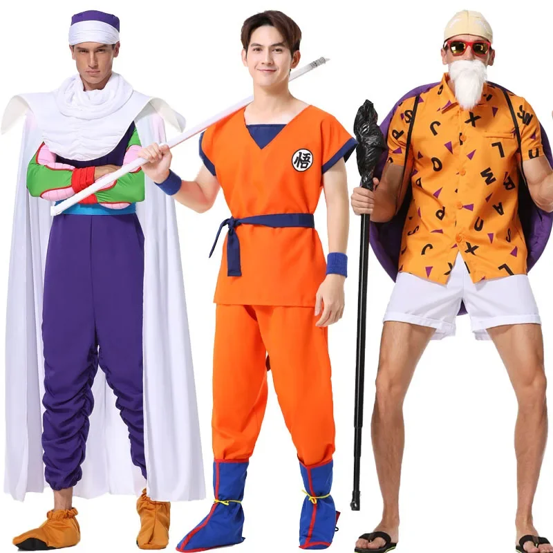 

DragonBall Goku Cosplay Kame Sennin Cosplay Piccolo Adult Men Anime Jumpsuits Halloween Carnival Stage Performance Costumes