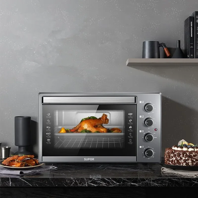 Household Multifunctional 38L Large Capacity, Independent Temperature Control Up and Down, Easy To Operate, Electric Oven