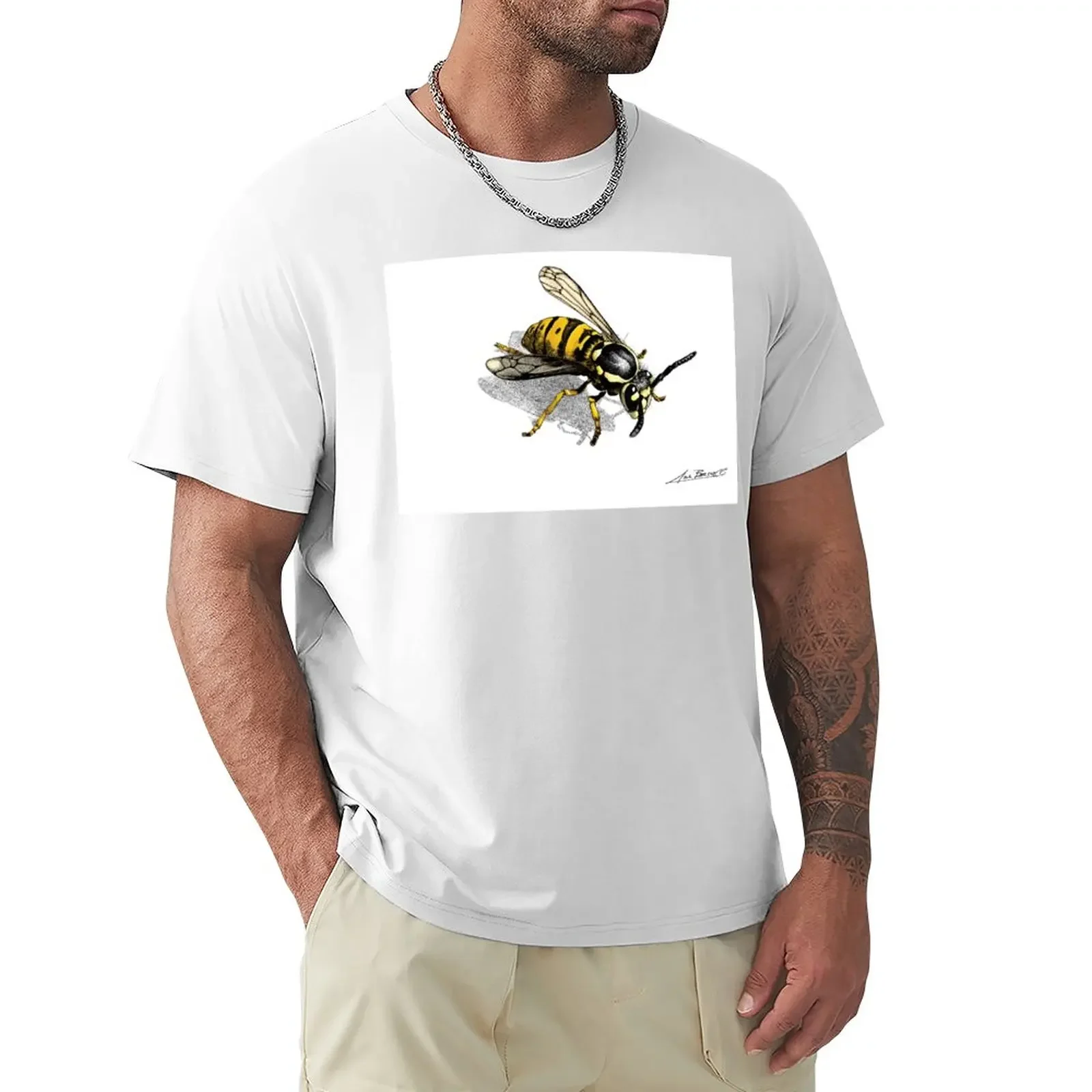 

Футболка Wasp, великолепные тяжелые мужские футболки оверсайз