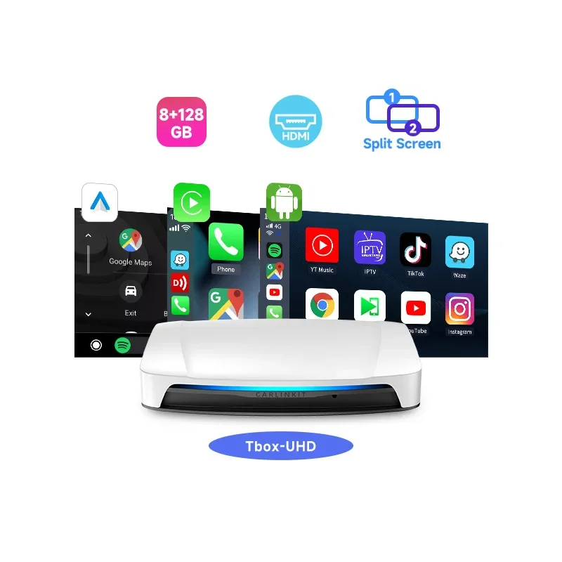 Carlinkit UHD CPC200-Tbox(EAU版 SDM660) Carlinkit Tbox UHD Android 13 CarPlay AI Box with HD Output