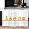 Cabinet Door Curtain Dustproof Curtain Decorative Wardrobe Bookcase Curtain for Kitchen Cupboard No Punching Covering Cloth 5