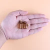Wholesale 50pcs 1ml Amber Mini Glass Bottles Tiny Jar Vials With Cork Stopper DIY Craft 3