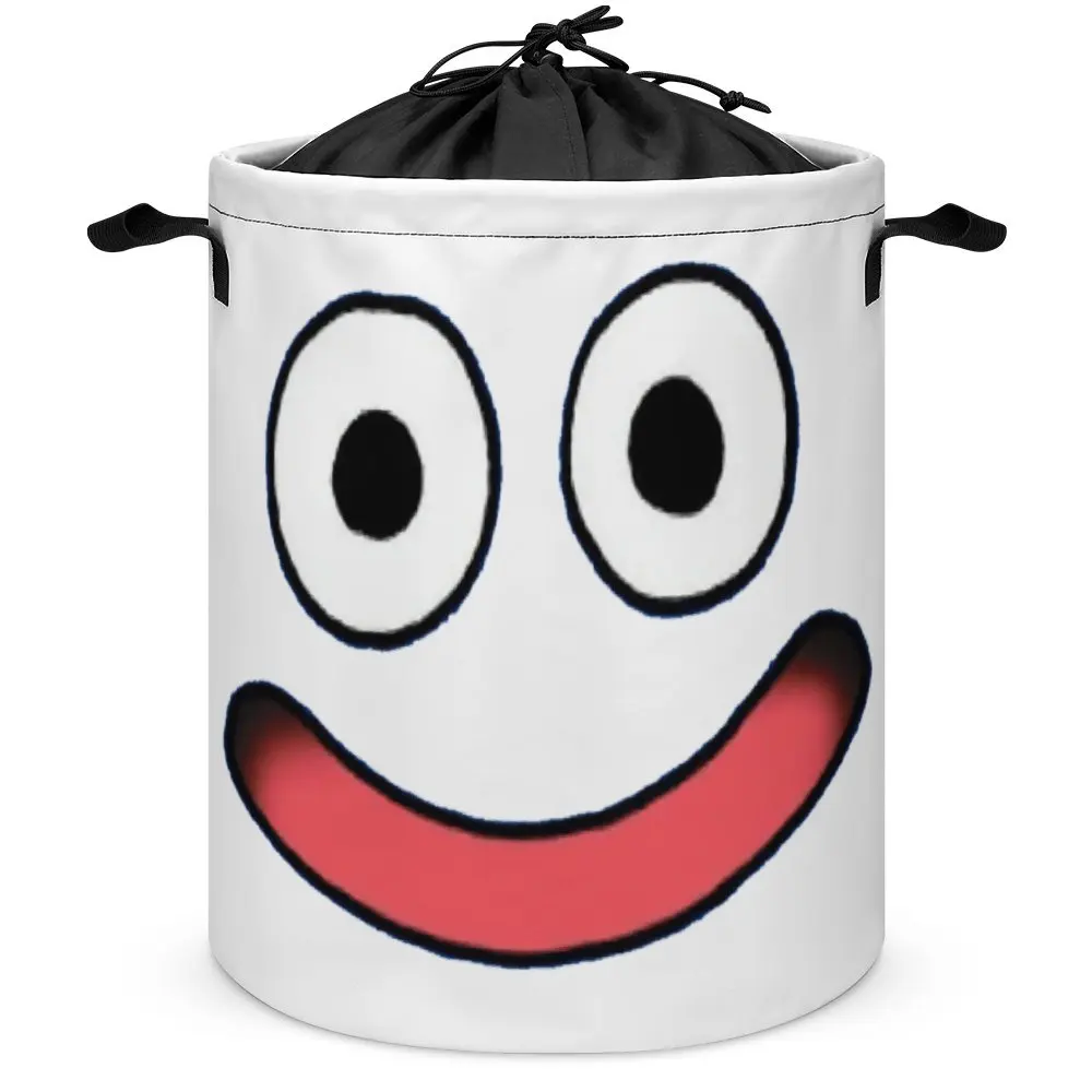 Slime Face Dragon Quest Cesto Portabiancheria Legare La Tasca Sporca A Prova Di Polvere Novità Libri Per Rimanere Maniglia Su Entrambi I Lati Convenie