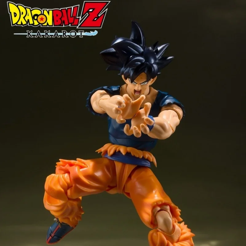 Bandai Dragon Ball Super Son Goku Ultra Instinct Sign Shf Super Saiyan Joint Action Figure Toy Model Doll Ornament Gifts Toys