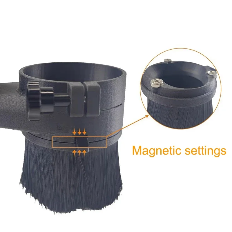 Woodworking Dust Removal Cover Spindle Shoe 52mm 65mm 80mm Diameter Dust Collector Dust Cover Brush For CNC Router