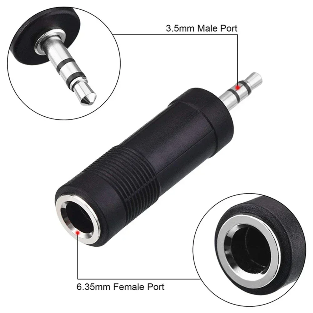 3.5mm Female To 6.35mm Male Stereo Headphone Audio Adaptor Microphone Connector For Pro Audio Applications audio adapter audio adapter set