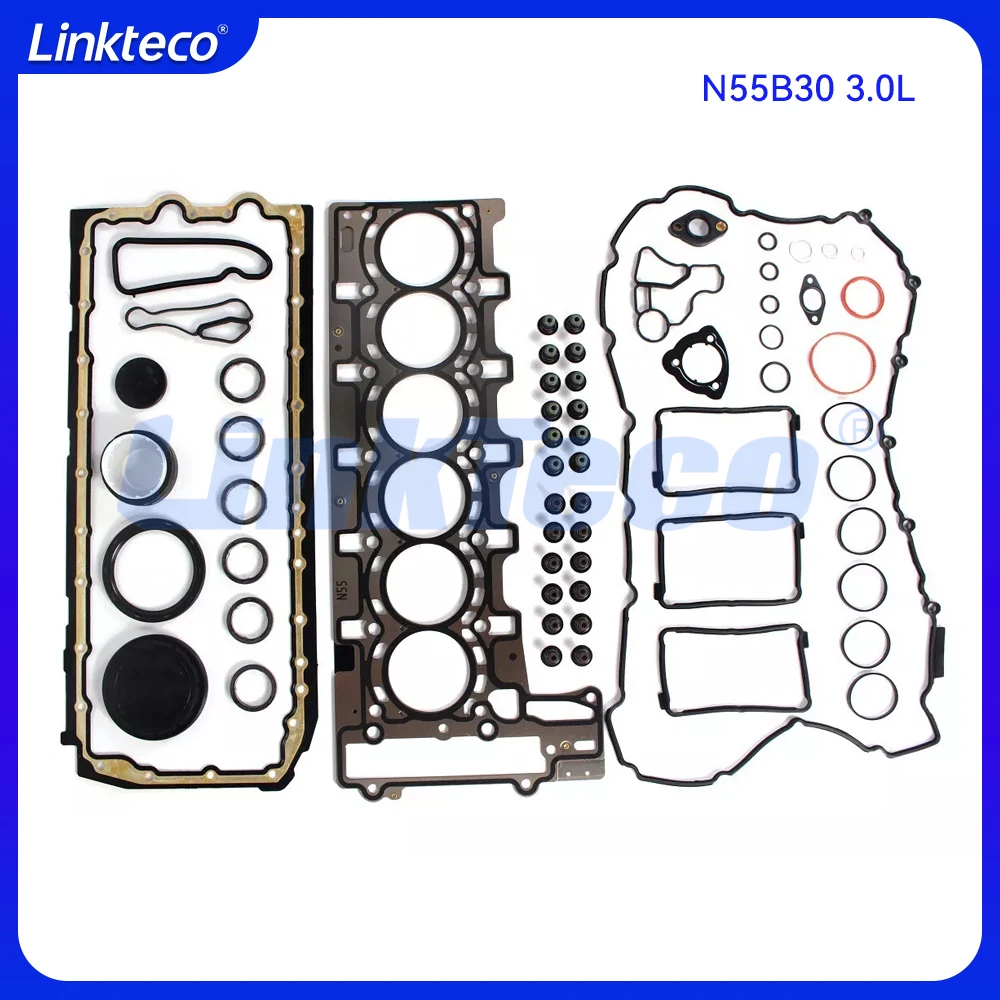 Engine Cylinder Head Full gasket set For 08-18 2.5 3.0 T L BMW N52B25 N52B30 N53B30 N54 N55B30 135i X1 X3 X4 X5 X6 2.5L 3.0L