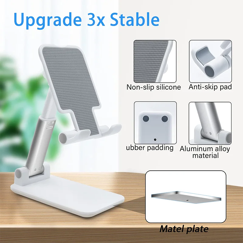 Adjustable Foldable Portable Desktop Stand with Angle and Height Customization