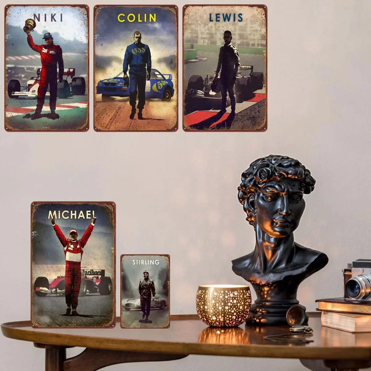 

Аксессуары для украшения дома Racing Drivers Legends, настенная роспись, украшение для паба, клуба, гаража